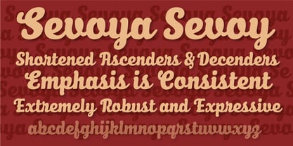 Sevoya Font Poster 5