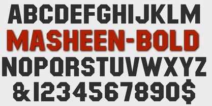 Masheen Font Poster 3