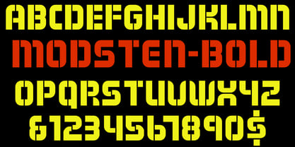 Modsten Font Poster 2