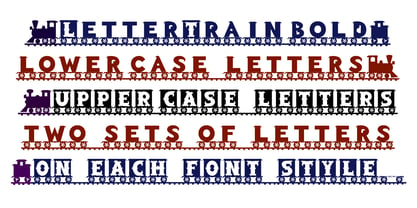 LetterTrain Font Poster 2