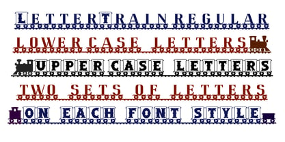 LetterTrain Font Poster 4