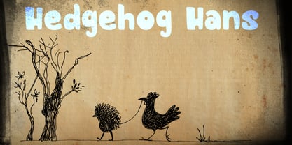 Hedgehog Hans Font Poster 1