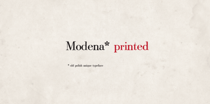 Modena Printed Font Poster 6