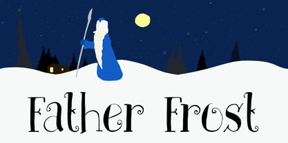 Father Frost Font Poster 1
