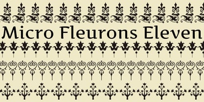 Micro Fleurons Font Poster 3