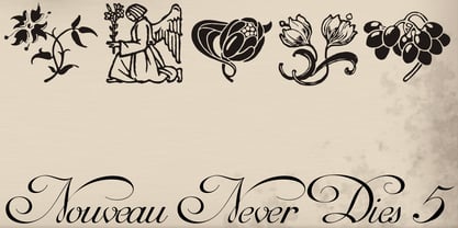 Nouveau Never Dies Font Poster 1