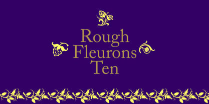 Rough Fleurons Font Poster 1