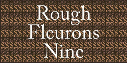 Rough Fleurons Font Poster 2