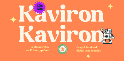 Kaviron Font Poster 1