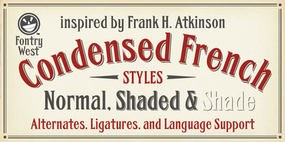 FHA Condensed French Font Poster 2