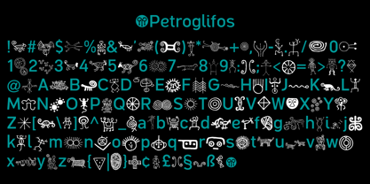 Petroglifos Font Poster 3