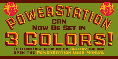 PowerStation Font Poster 2