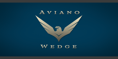 Aviano Wedge Font Poster 6