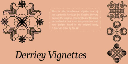 Derriey Vignettes Font Poster 5