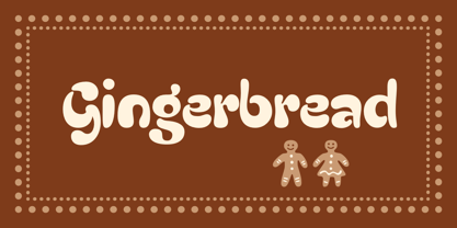 Gingerbread Font Poster 6