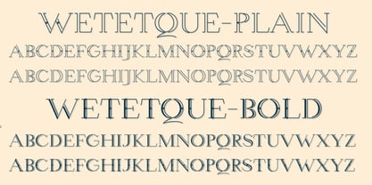 Wetetque Font Poster 4