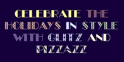 Glitzy Font Poster 3