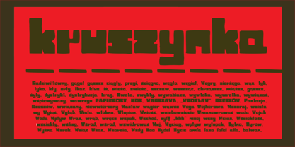 Kruszynka Font Poster 3