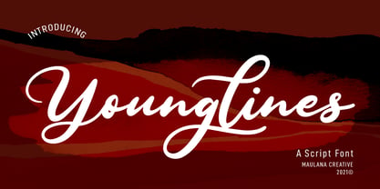 Younglines Font Poster 1