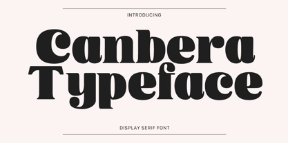 Canbera Font Poster 1