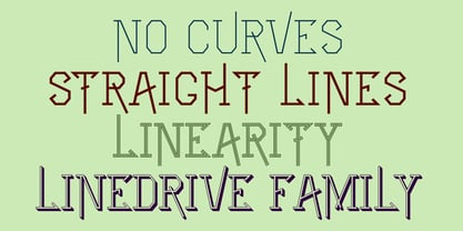 LineDrive Font Poster 2