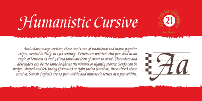 Cal Humanistic Cursive Font Poster 2