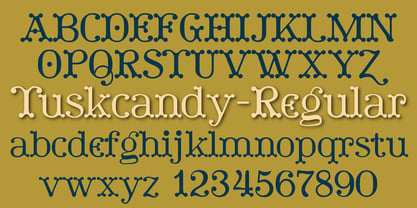 Tuskcandy Font Poster 2