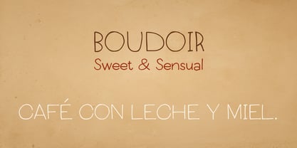 Boudoir Font Poster 1