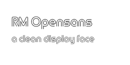 RM Opensans Police Poster 1