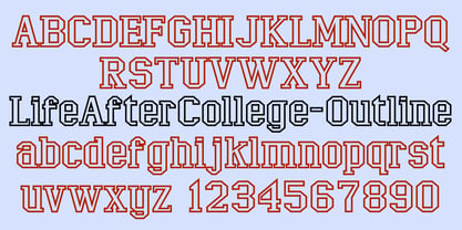 LifeAfterCollege Font Poster 5