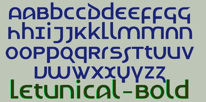 Letunical Font Poster 6