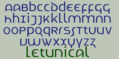 Letunical Font Poster 5