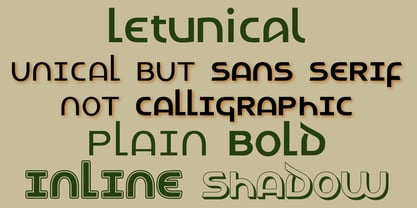 Letunical Font Poster 2