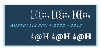 Australis Pro Font Poster 8