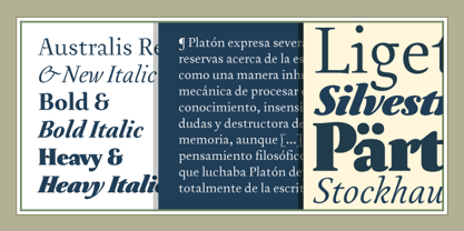 Australis Pro Font Poster 3