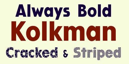 Kolkman Font Poster 2