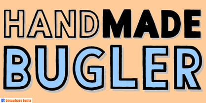 Handmade Bugler Font Poster 1
