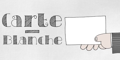 Carte Blanche Font Poster 1