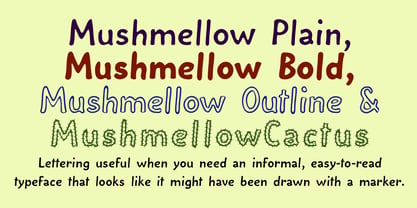 Mushmellow Font Poster 1