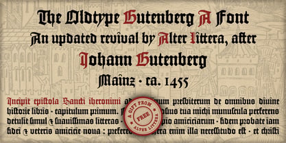 Gutenberg A Font Poster 1