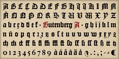 Gutenberg A Font Poster 3