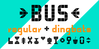 Bus Font Poster 1