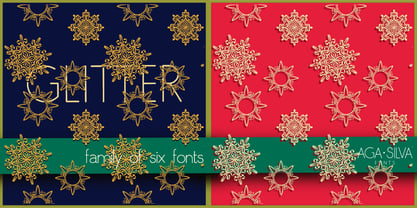 Glitter Font Poster 1