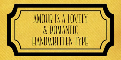 AMOUR Font Poster 3