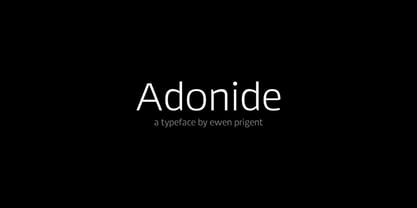 Adonide Font Poster 1