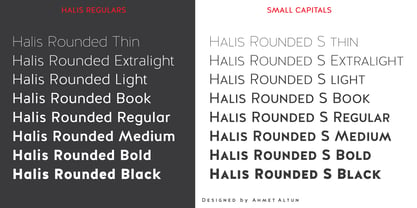 Halis Rounded Font Poster 2