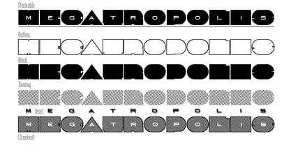 Megatropolis Font Poster 8