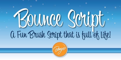 Bounce Script Fuente Póster 1