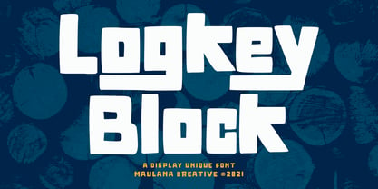 Logkey Block Font Poster 1