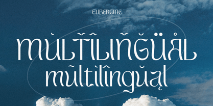 Eubergine Font Poster 7